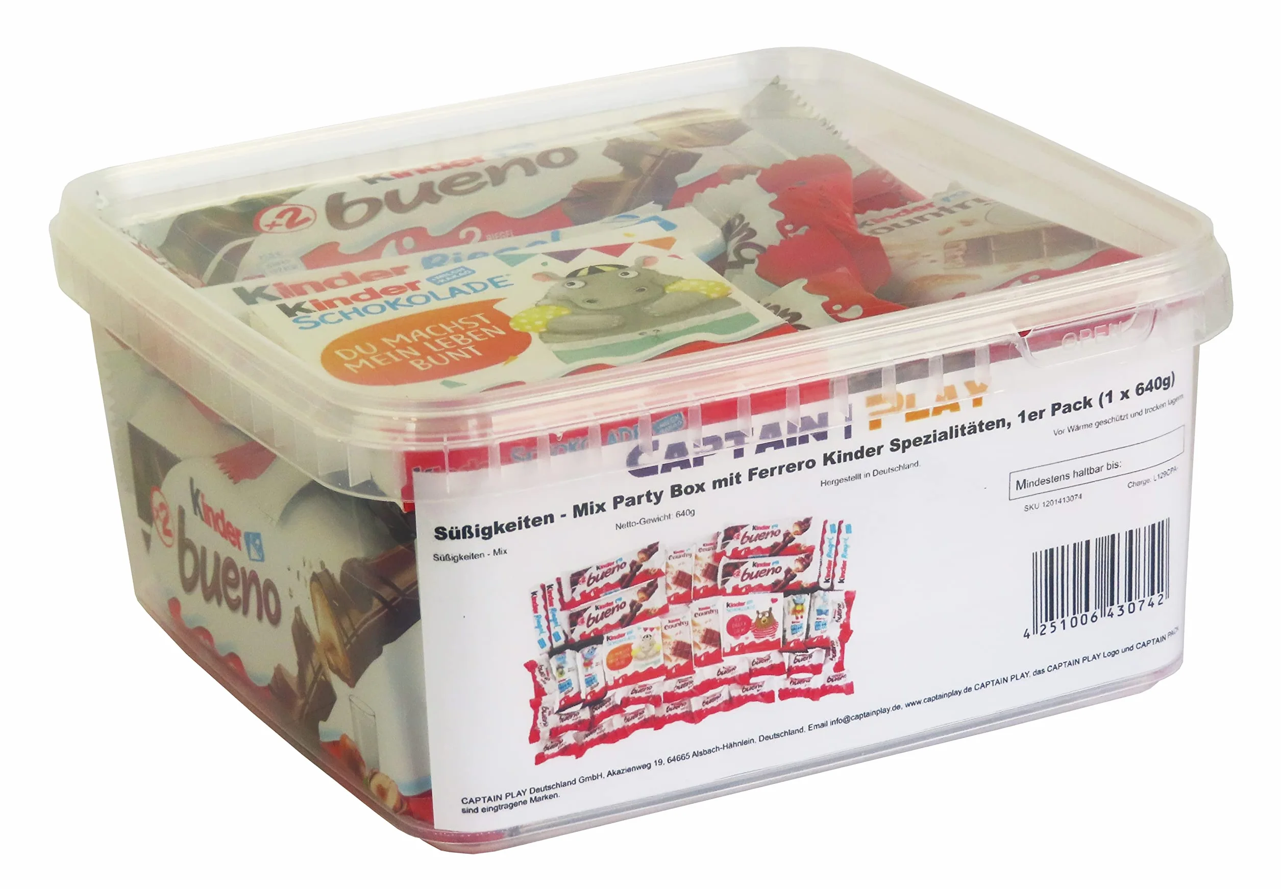 Scatola speciale con Kinder specialità 640g