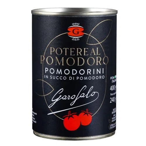 Pomodorini in Succo di Pomodoro per Garofalo, 400g, Confezione da 12 Pezzi