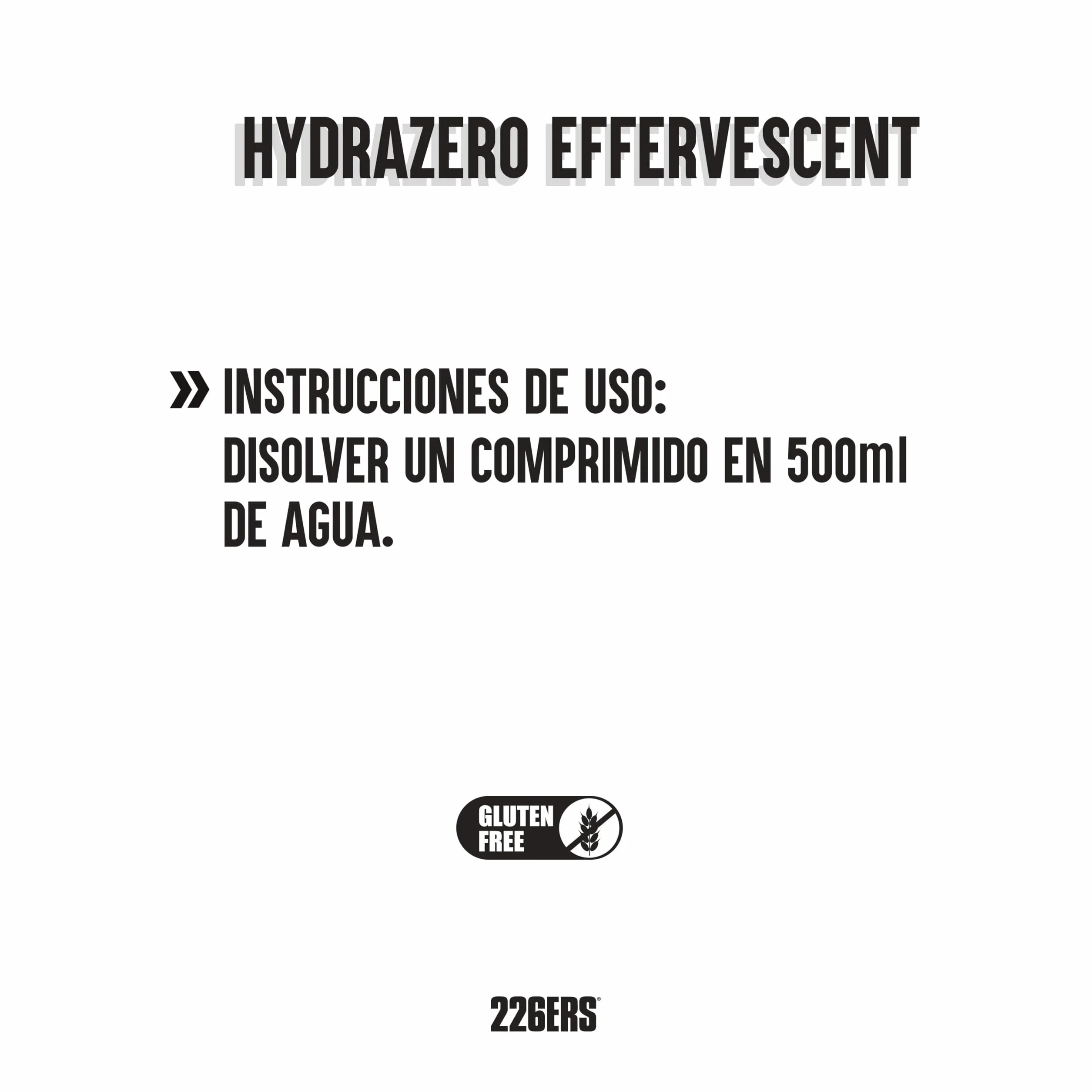 226ERS Hydrazero Effervescent, Compresse Effervescenti per il Reintegro degli Elettroliti, Adatte ai Vegani, senza Glutine, senza Calorie, Fragola, 20 Compresse