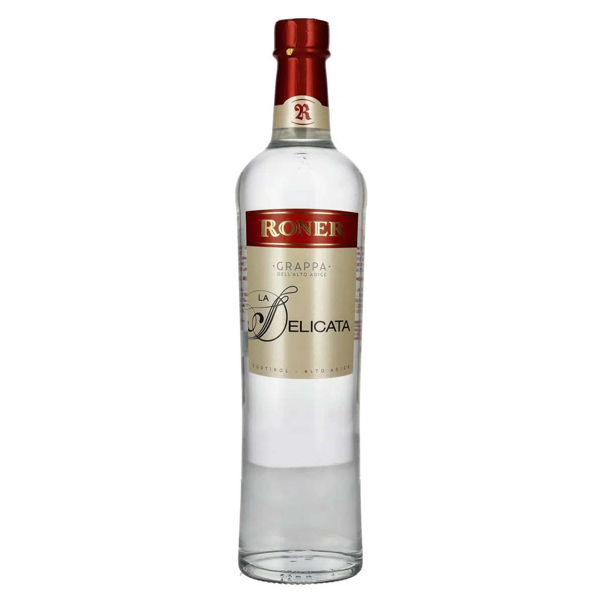 Roner La Delicata (1x 0,7l) - Grappa Delicata dalla Distilleria Artigianale Alto Adige Südtirol più premiata d'Italia - 700 ml