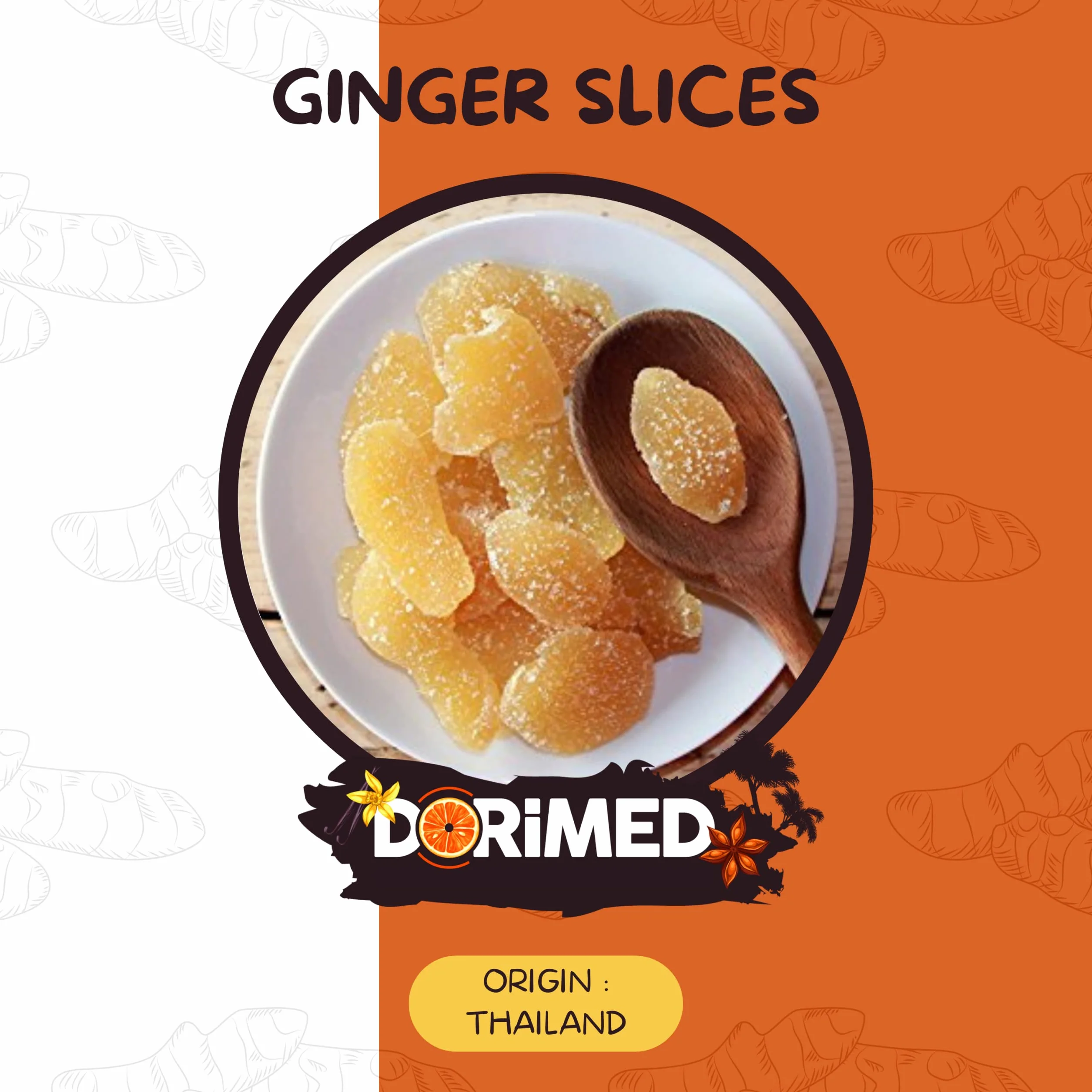 Zenzero Disidratato 2 Kg I Zenzero Essiccato A Fette Di Ottima Qualità [2kg] Frutta Secca Ginger In Lamella, Pezzetti Di Frutta Disidratata Con Zuccheri Di Prima Scelta, Formato Convenienza - Dorimed