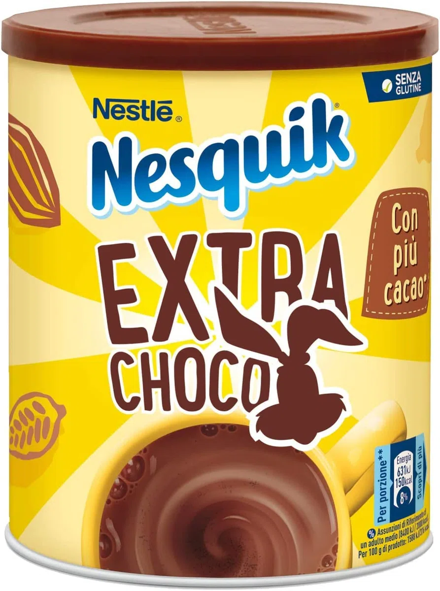 3X Nesquik Extra Choco Novita, Polvere Solubile al Cacao Magro 309 g [3 Barattoli]