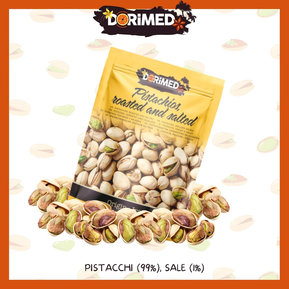 Pistacchi Salati Con Guscio Giganti Secchi [1kg]. Frutta Secca Con Sale Di Prima Qualità, Noci Di Pistacchio Tostato Buonissimo Grande Adatto Per Dolci Siciliani. Pistacchio Salato Squisito - Dorimed