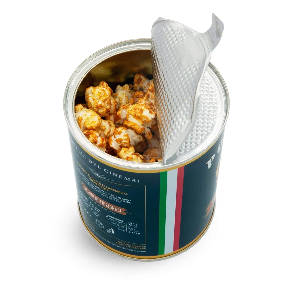 Fun Food Italia Popcorn Gold Premium Gusto Caramello - senza glutine - confezione risparmio da 12 barattoli da 60 g cad