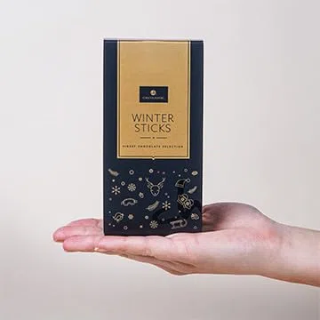 CHOCOLISSIMO - Cioccolata di Natale - Cioccolata da bere su bastoncino di cioccolata calda 2 pezzi - Cioccolato fondente - Regalo di Natale - Donna, uomo, ragazzo, ragazza - ChocoStick natalizio