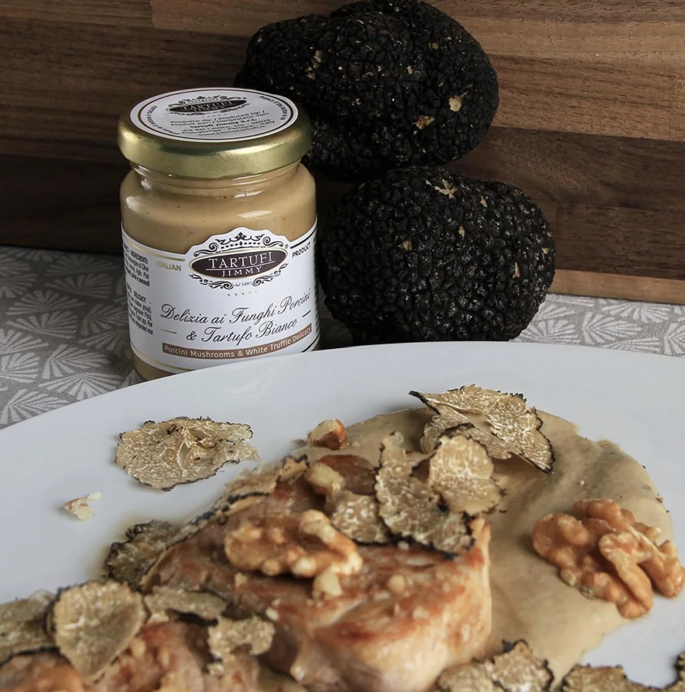 Set Gourmet – Salsa al Tartufo Bianco 90 g + Polvere di Tartufo Nero 45 g + Salsa al Tartufo Nero 90 g – Condimenti e Salse al Tartufo per Pasta, Risotti, Bruschette e Antipasti – Made in Italy