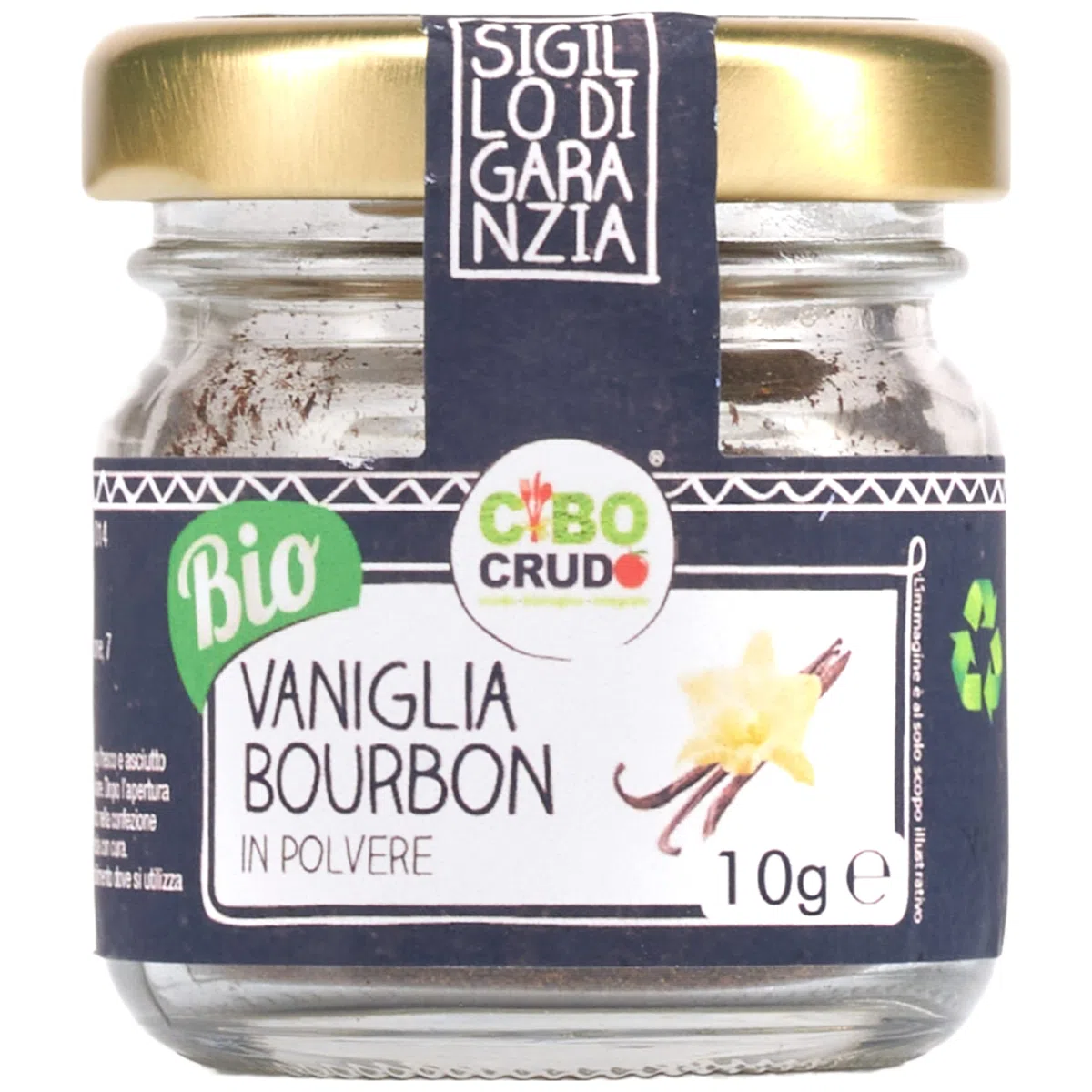 Bacche di Vaniglia in Polvere di Prima Qualità - 10g. Bacche di Vaniglia Bourbon Qualità Premium e Bio. Polvere Estratta da Bacelli di Vaniglia Bourbon del Madagascar.