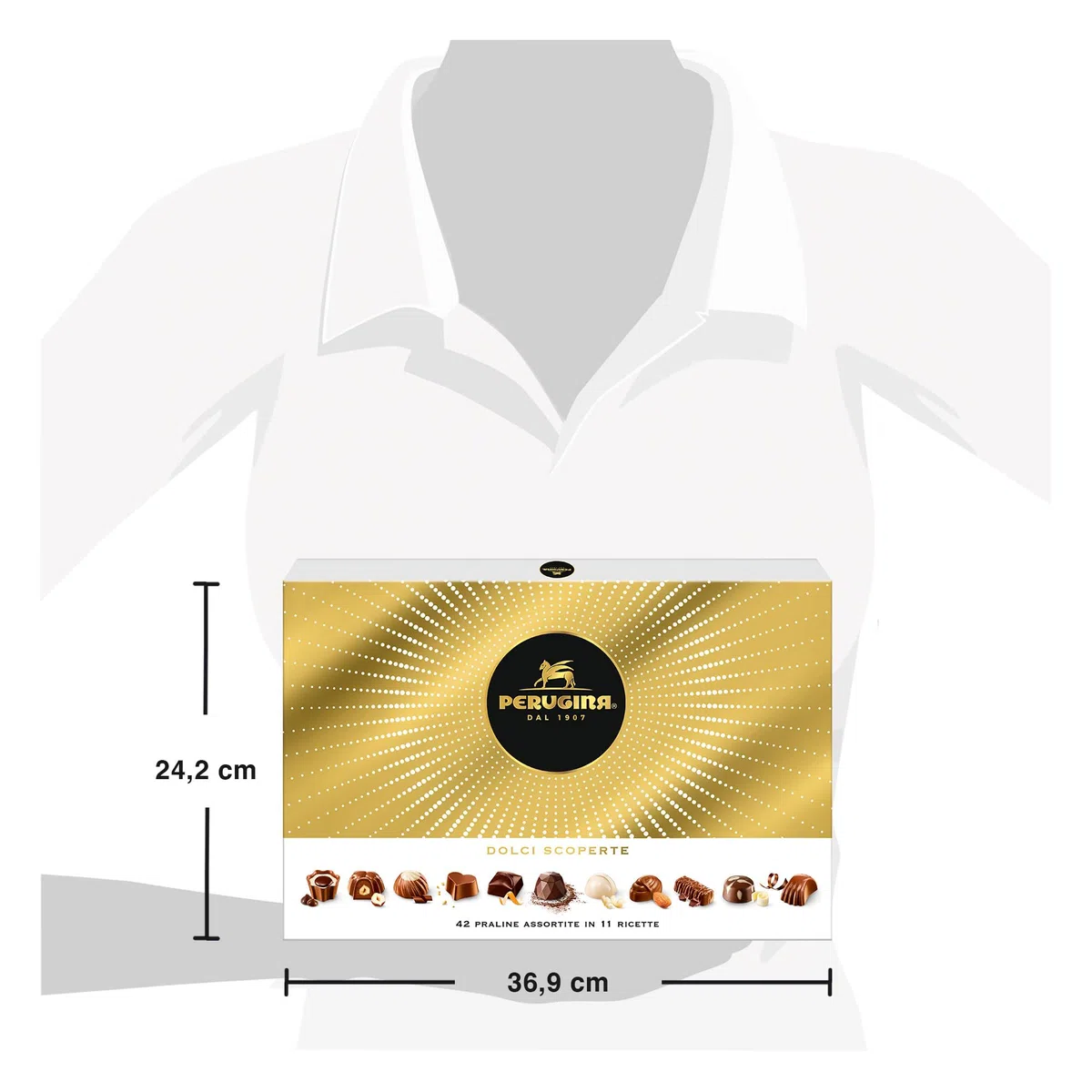 PERUGINA Dolci Scoperte Cioccolatini Assortiti, Scatola Regalo 398g