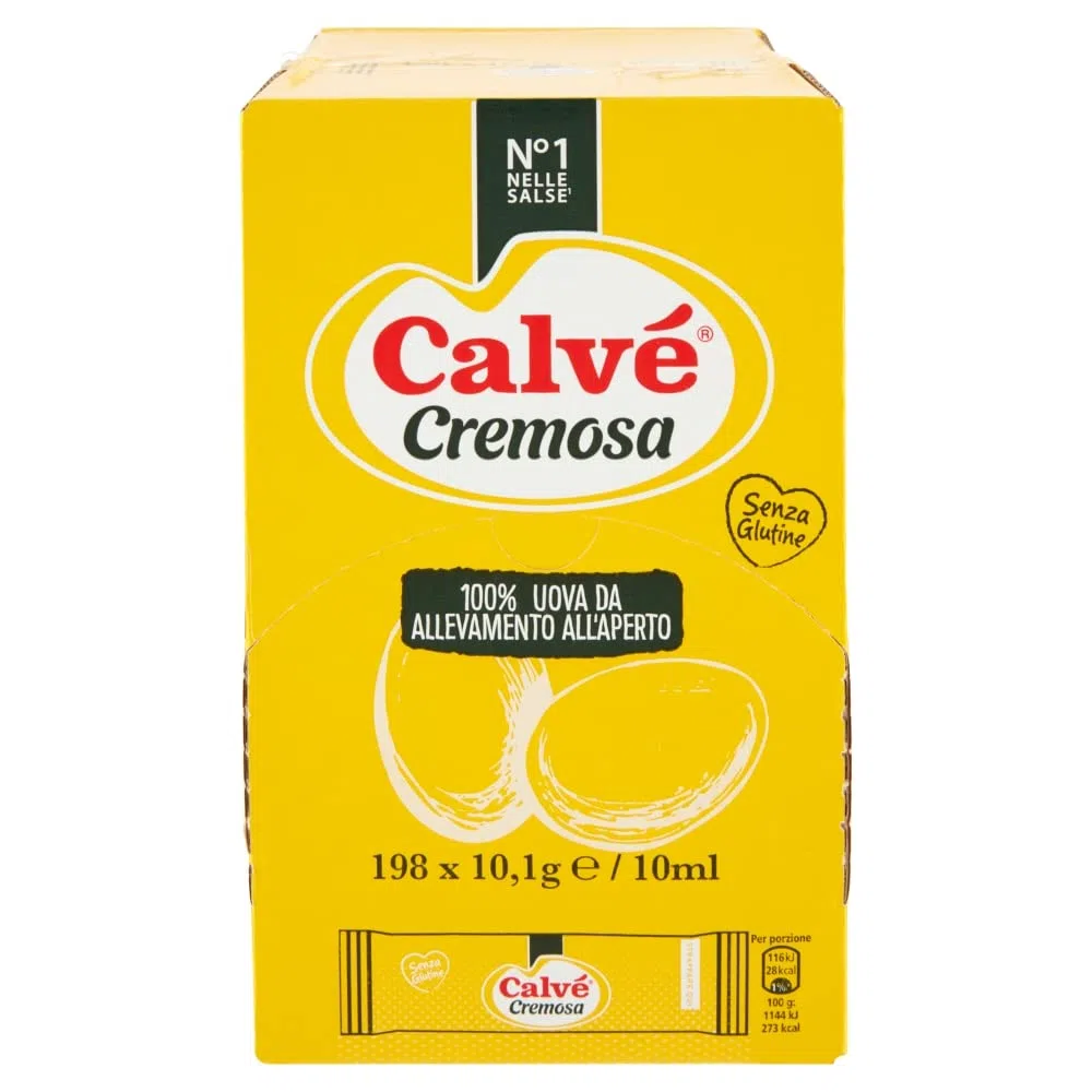 Calvè Maionese Cremosa monodose in bustina - 198X10 ml