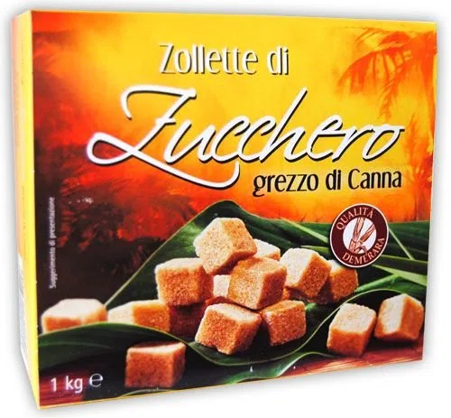 4KG ZOLLETTE DI ZUCCHERO GREZZO DI CANNA SÜDZUKER
