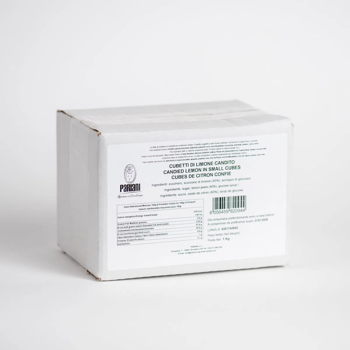 Pariani - Cubetti di Limone Candito, 1Kg