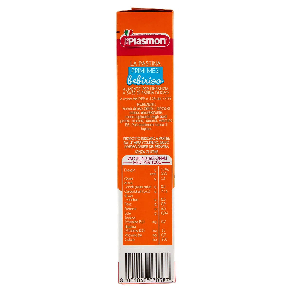 Plasmon - Bebiriso, Formato n° 1 - 12 pezzi da 300 g [3600 g]