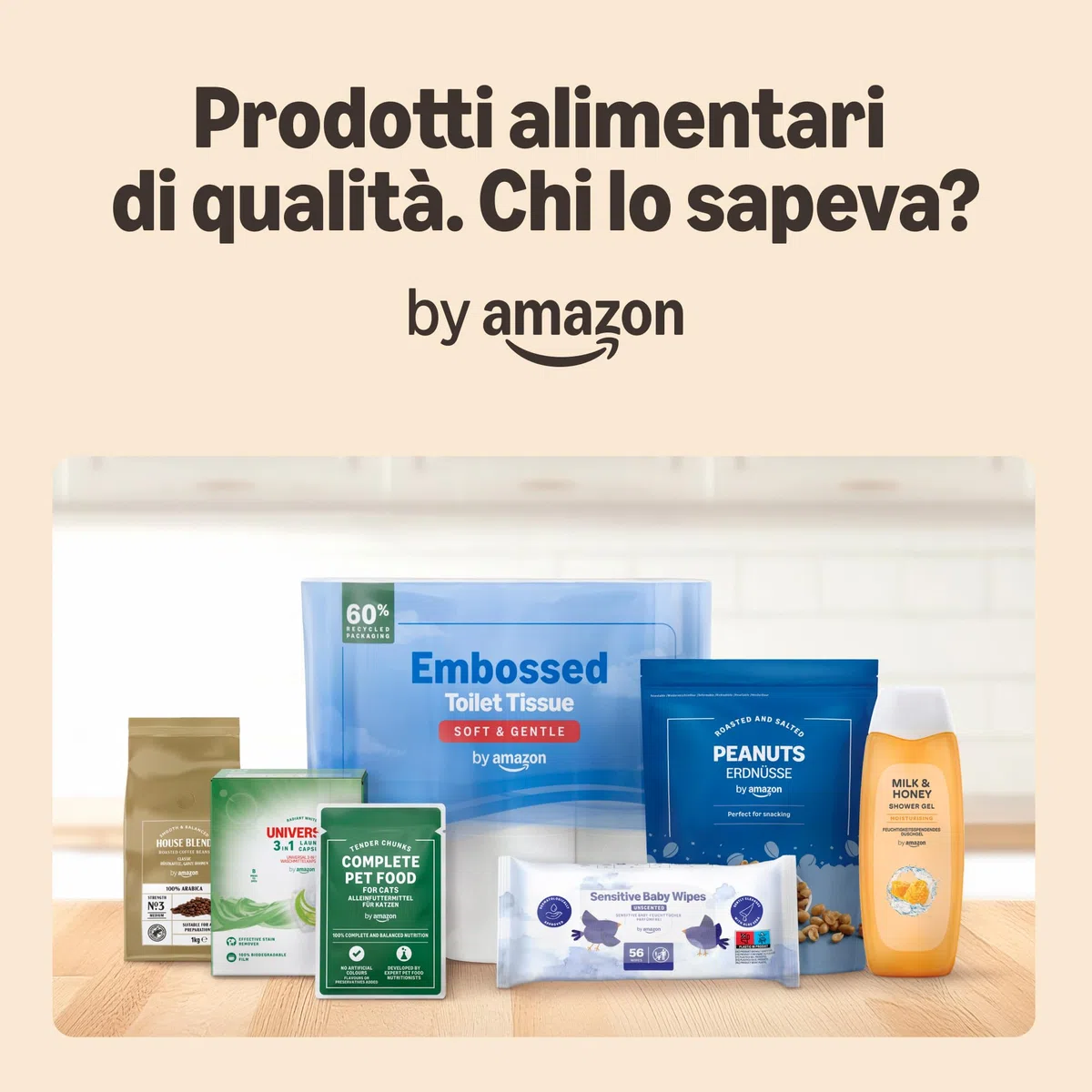 by Amazon Caffè Classico 100% Arabica Macinato e Tostato, Tostatura Media, 500g (1 Confezione da 500g) - Certificato Rainforest Alliance