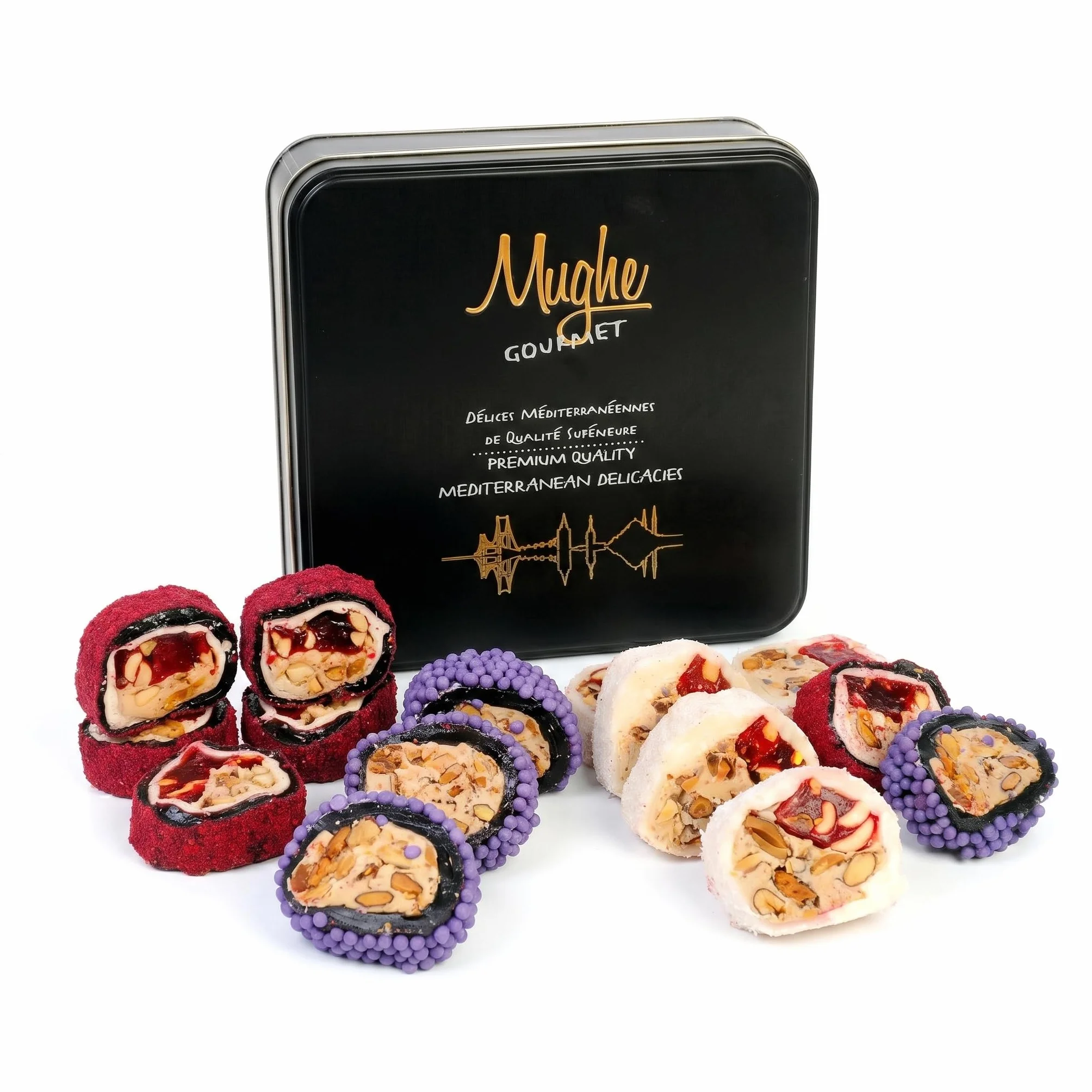 Mughe Gourmet Lokum Delizia Turca Crema e Croccante 'Creamy Crunch' – 350 g