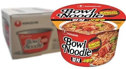 Nongshim Instant Bowl Noodle Kim Chi 12X100 Grammo - 1032 g