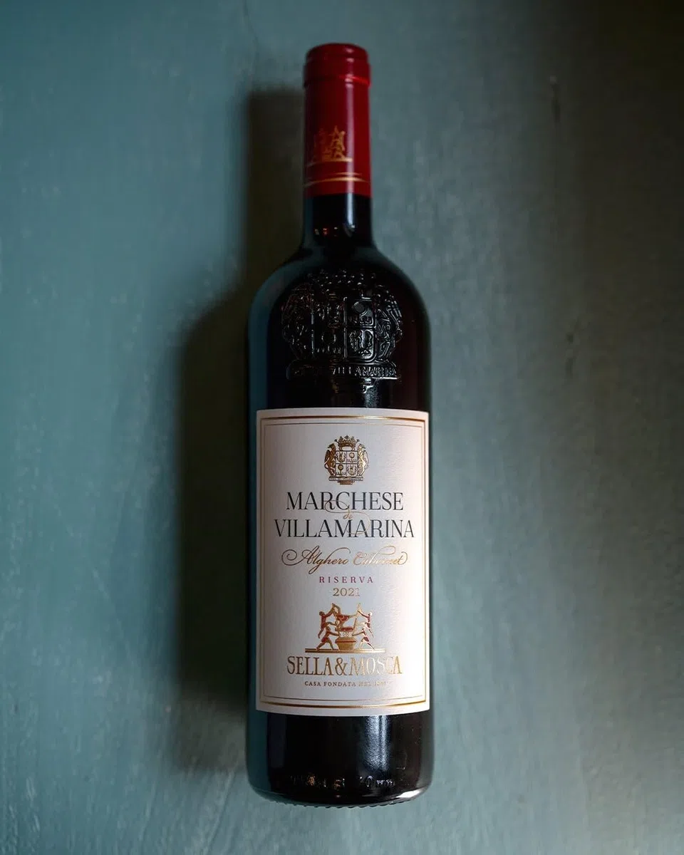 Sella & Mosca Marchese di Villamarina - Vino Rosso Pregiato – 100% Uve Cabernet Sauvignon - 750 ml