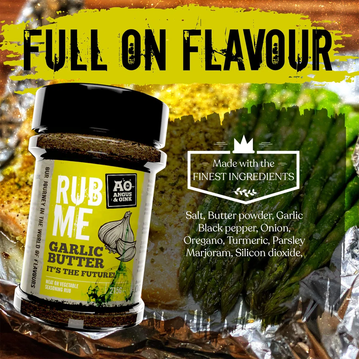 Rub Garlic Butter, Burro all'aglio Angus And Oink, 210 g
