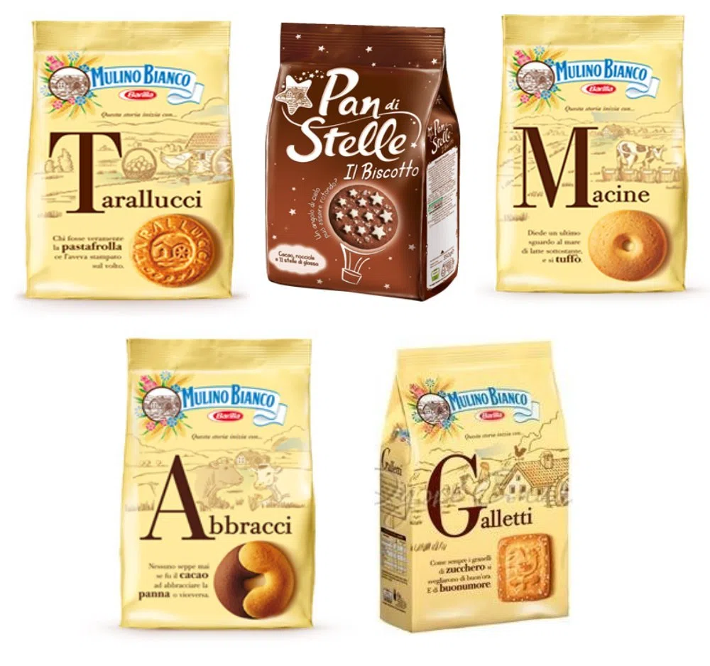 Mulino Bianco: Biscotti assortiti * Totale 1750 g * Confezione da 5