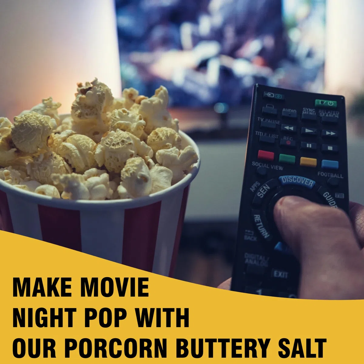 Popcorn-Salz con gusto di burro, gusto cinema, sapore di popcorn, 240 ml