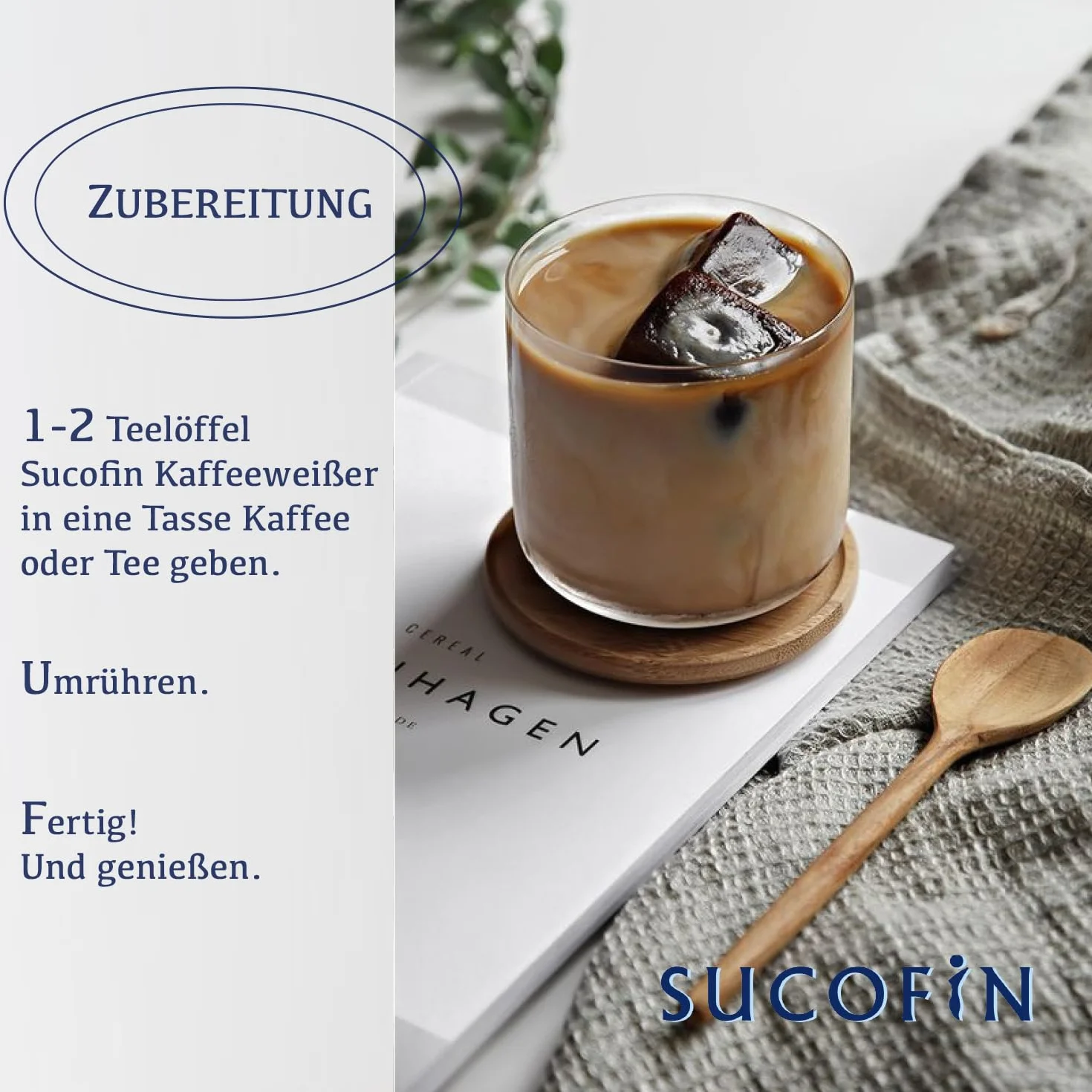 SUCOFIN Confezione da 6 barattoli da 400 g, raffinati caffè e tè facilmente solubili, lunga durata, perfetta sostituzione del latte in polvere, confezione da 6 pezzi per un piacere cremoso