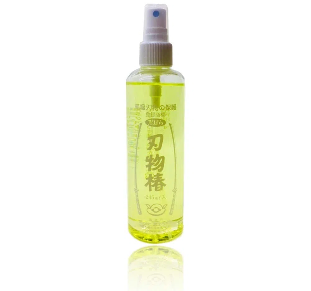 Olio di Camelia Giapponese in Flacone Spray 245 ml per la Cura di Coltelli, Forbici ed altri Articoli da Taglio - Kurobara Made in Japan