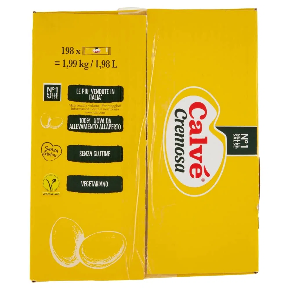 Calvè Maionese Cremosa monodose in bustina - 198X10 ml