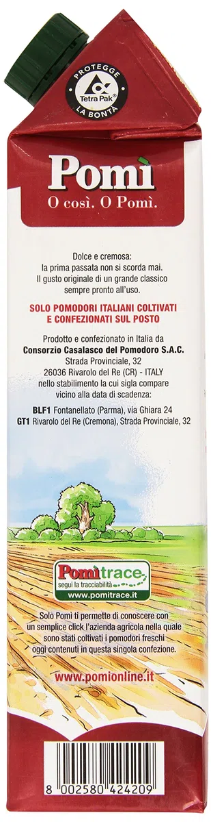 Pomi - Passata di Pomodoro - 6 cartoni da 1000 g [6000 g]