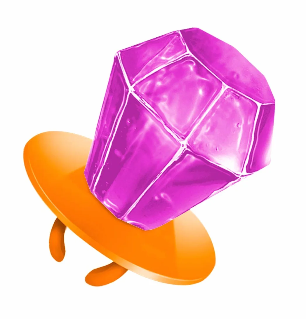 Ring Pop, confezione da 24 lecca-lecca dai sapori assortiti, gusti: lampone, fragola, cola e ribes nero