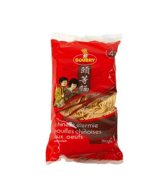Noodles cinesi all’uovo da 250 g, confezione da 6
