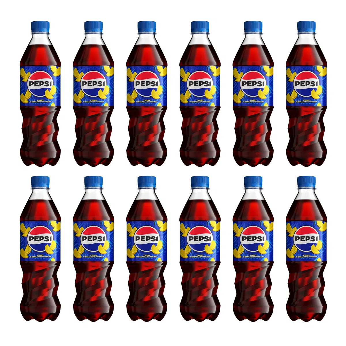 Pepsi Twist 50cl x 12 | Pepsi al Limone Bevanda Analcolica Gusto Limone | Confezione da 12 Bottiglie da 500ml
