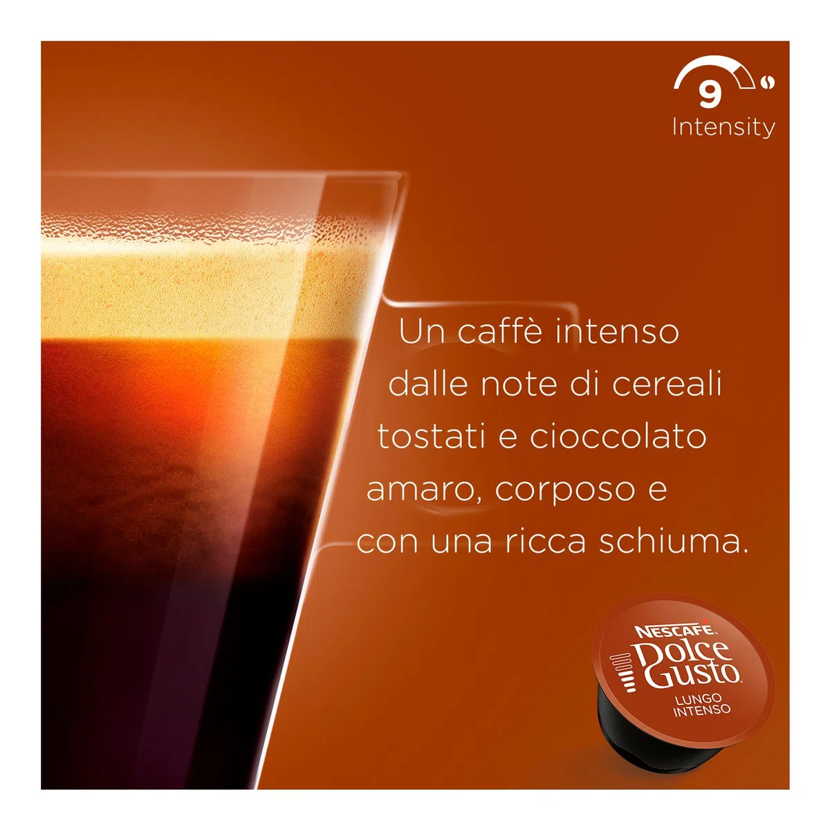 Nescafé Dolce Gusto Caffè Lungo Intenso, 48 capsule, 3 confezioni da 16