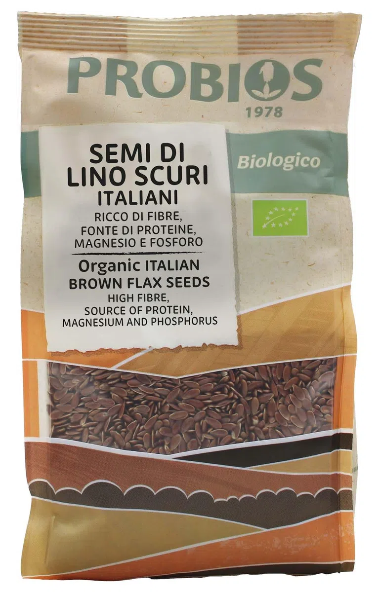 Probios Golden Semi di Lino Bio - Semi di Lino Bio Senza Glutine - Ricco di Minerali e Fibre - Confezione da 6 x 300 g