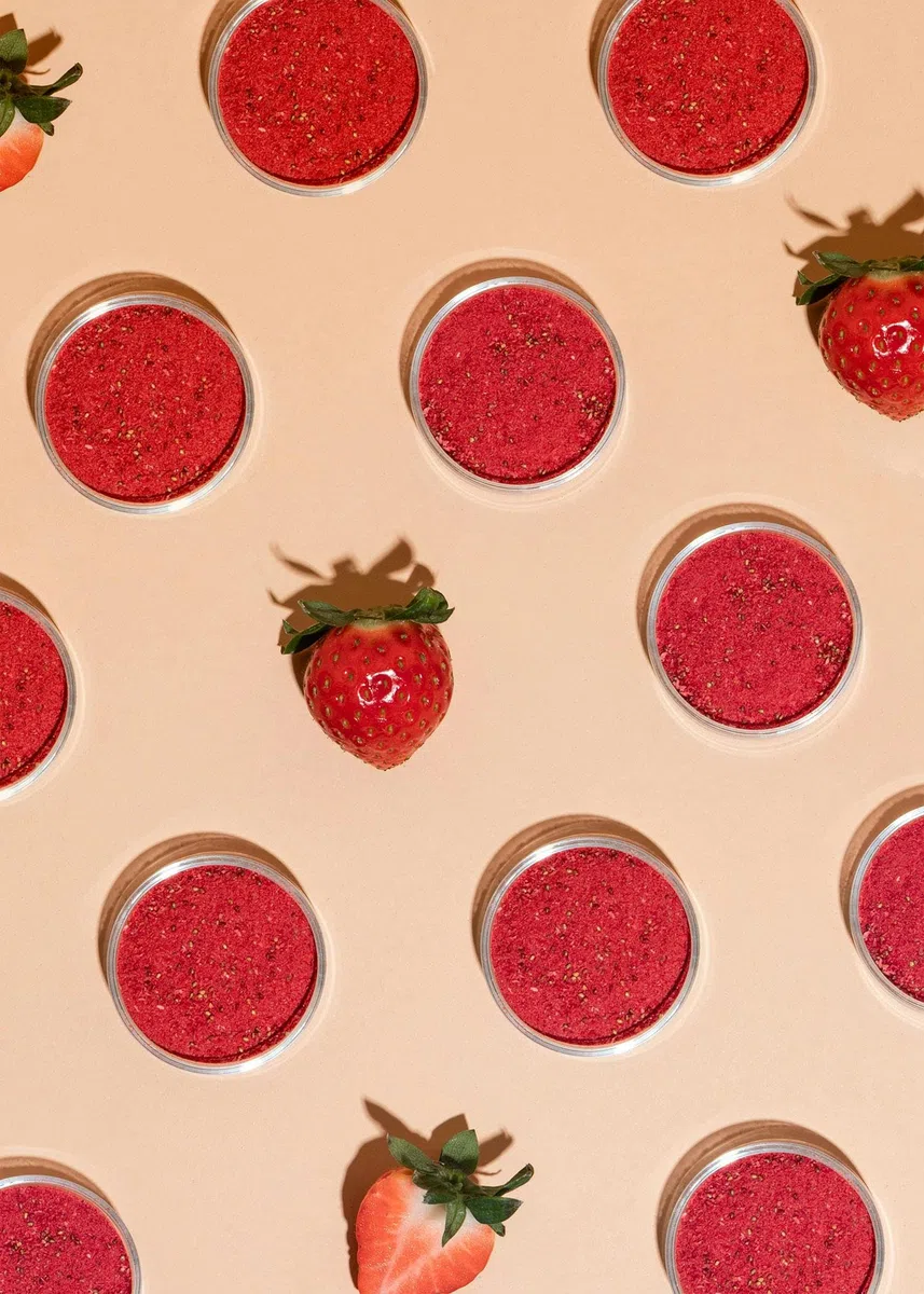 KoRo - Fragole liofilizzate in polvere 250 g - 100% fragole liofilizzate - versatili - maxi confezione