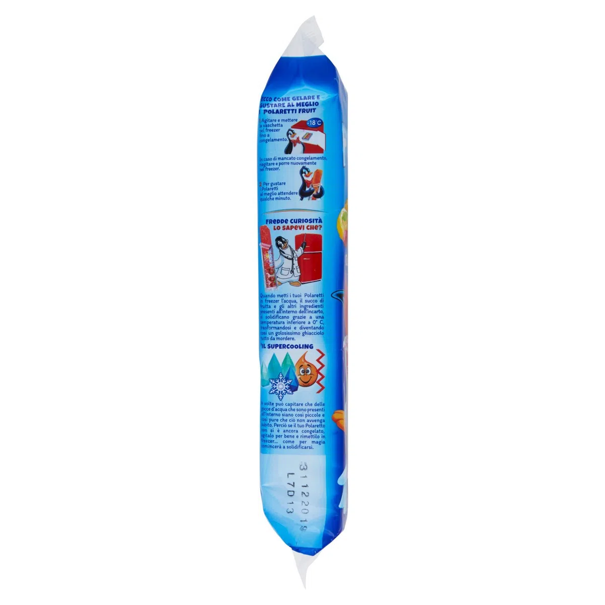 Dolfin - Polaretti Fruit, Ghiaccioli Pronti da Congelare, Senza Glutine e Conservanti, ai Gusti di Frutta - 8 confezioni da 400 ml [3200 ml]