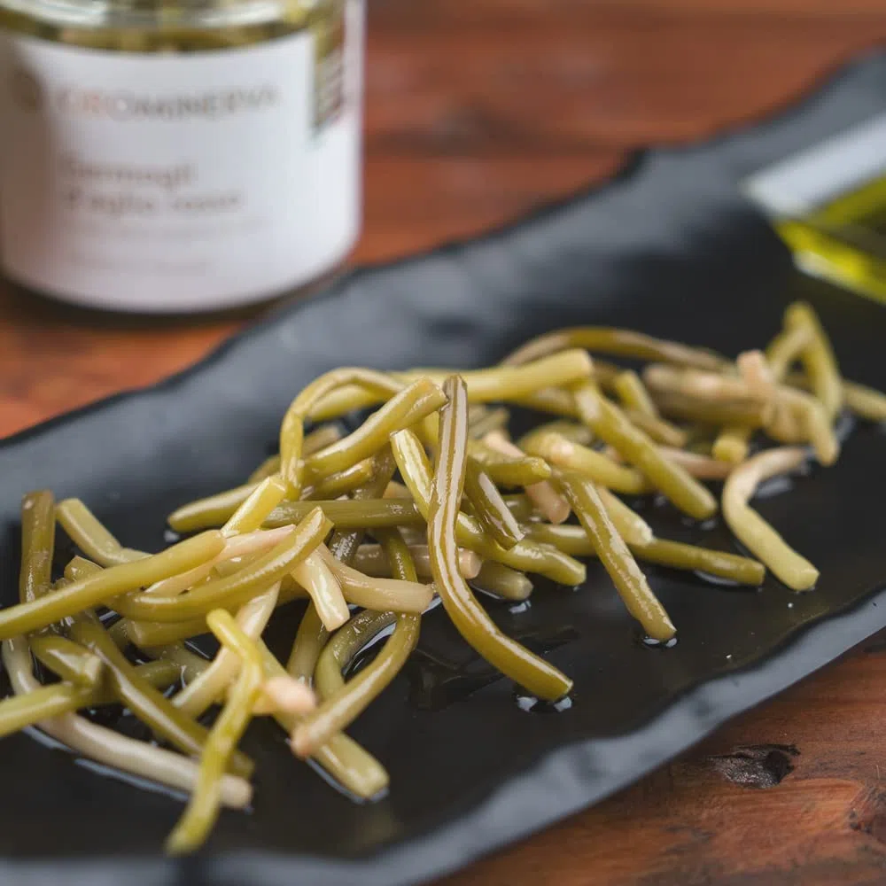 OROMINERVA - 3 vasetti di Germogli d'aglio rosso di Sulmona sott'olio