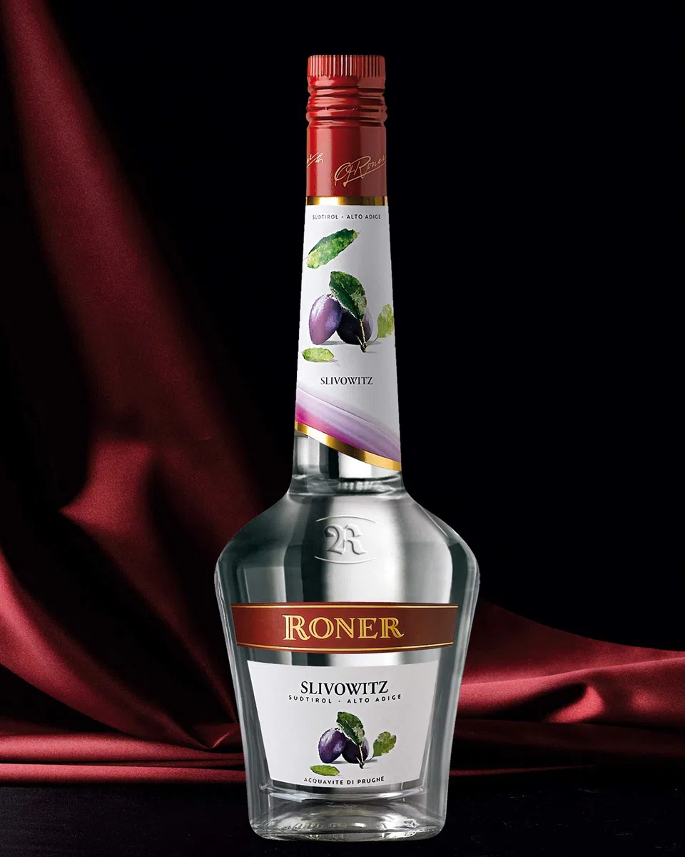 Roner Slivowitz - Acquavite di prugne (1x 0,7l) - Distillato di Frutta dalla Distilleria Artigianale Alto Adige Südtirol più premiata d'Italia - 700 ml