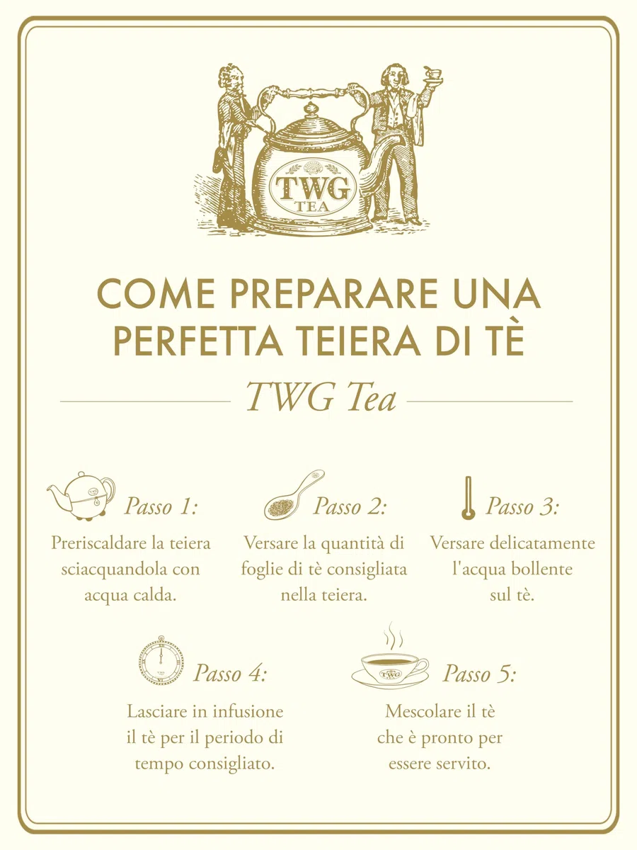 TWG Tea | Red of Africa Tea | Tè Rooibos | Foglie di Melissa e Calendula | Latta Haute Couture, 100G | Set Regalo