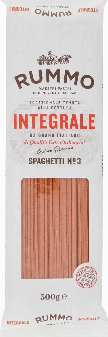 Rummo Pasta Integrale Confezione Prova, 6 diversi tipi di pasta integrale,Pasta Italiana 6x500g