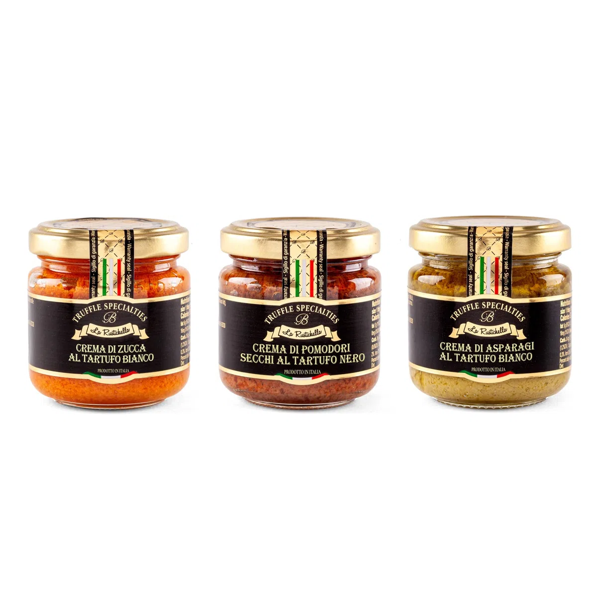 La Rustichella Tris Di Creme Vegetali Al Tartufo Bianco E Nero - 270 g