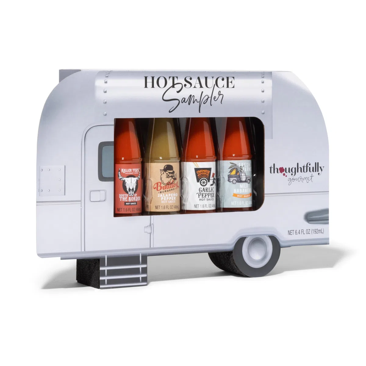 Thoughtfully Gourmet, Set di 4 Salse Piccanti al Peperoncino - Confezione Regalo - 48 g ciascuna