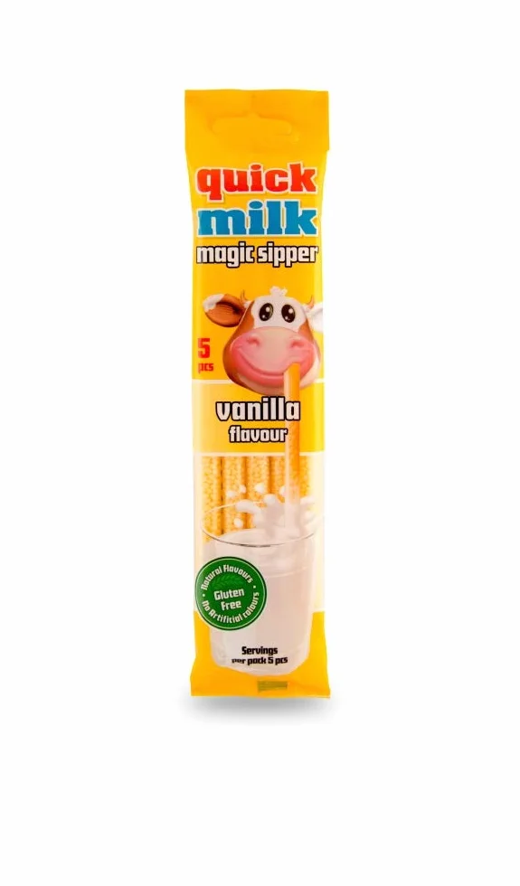 Espositore n. 20 Cannucce Aromatizzate alla Vaniglia per Latte 30 gr