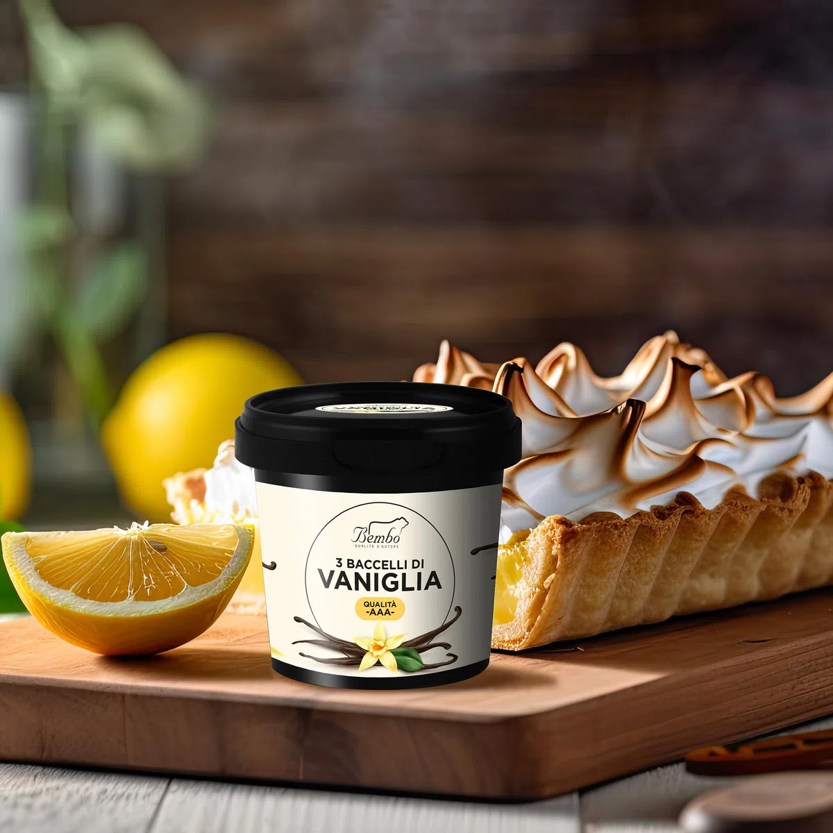 3 Baccelli di Vaniglia Bembo lunghezza 18/19 cm Sotto Vuoto – Ideali per Pasticcieri, Gelatieri, Chef e Appassionati – Vaniglia in confezione anti luce e anti ossidazione