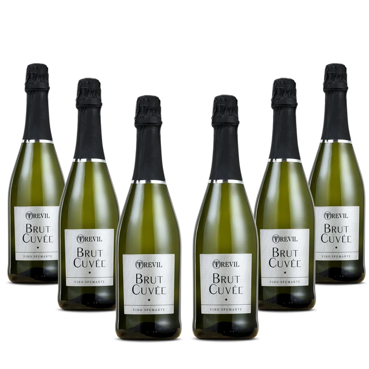 TREVIL | Spumante Brut, Confezione da 6 Bottiglie da 750 ml