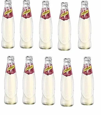 Krombacher 10 bottiglie Orginal Schweppes Ginger Beer bevanda analcolica con zenzero da 0,2 l in bottiglia di vetro inc. 1,80 € Pegno multiplo