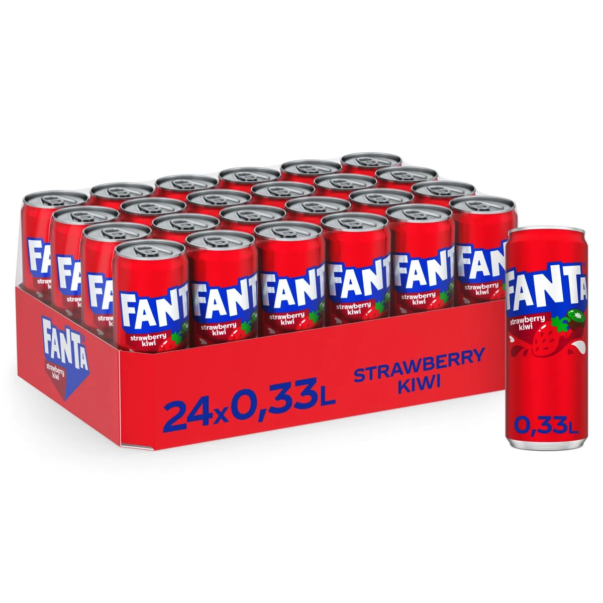 Fanta Strawberry & Kiwi 24x 330ml - mit Erdbeer und Kiwi Flavour