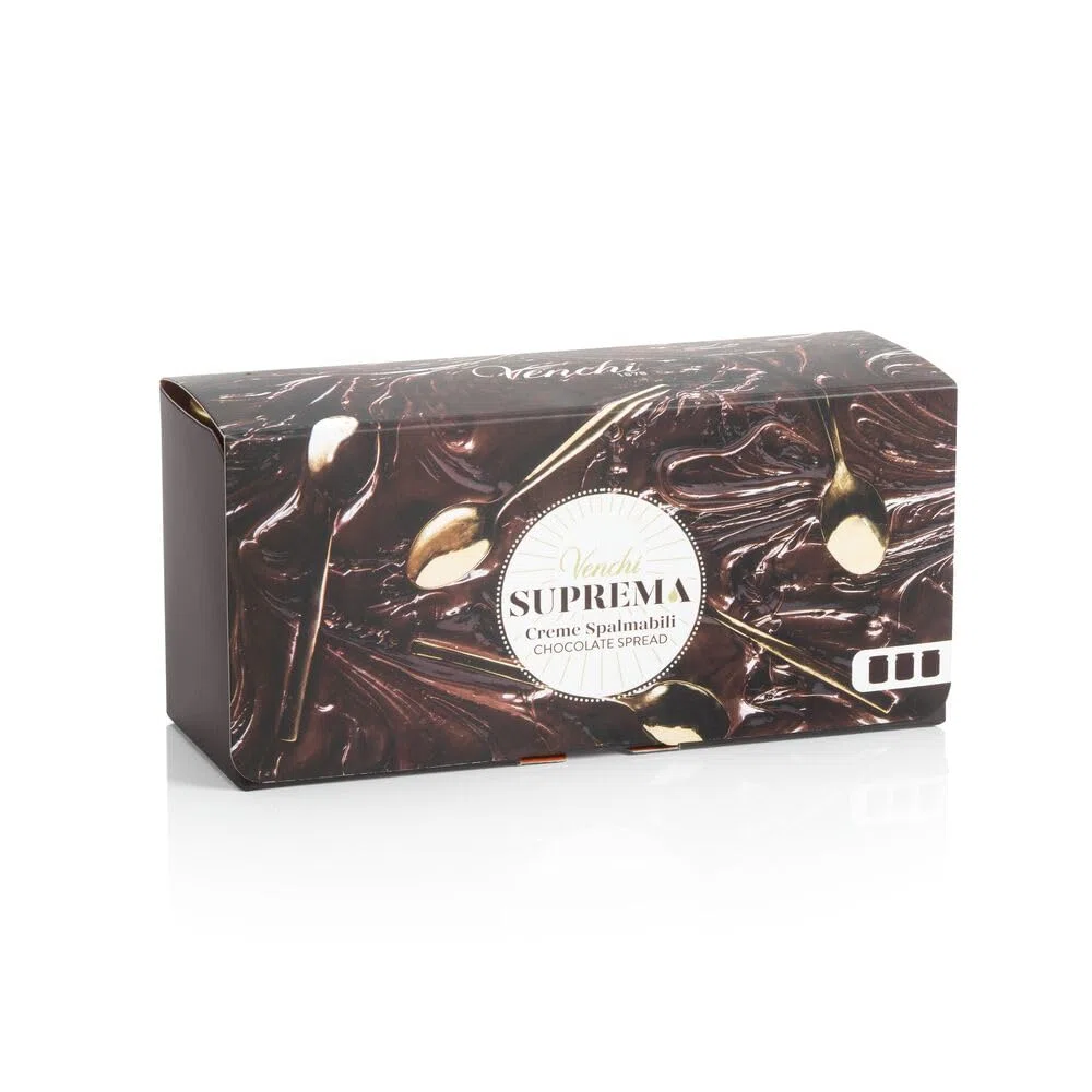 Venchi - Kit Degustazione di 3 Creme Spalmabili, Latte e Nocciole, Fondente e Nocciole, Nougatine, 600 gr, con "Nocciola Piemonte IGP", Senza Glutine, Senza Coloranti e Senza Conservanti