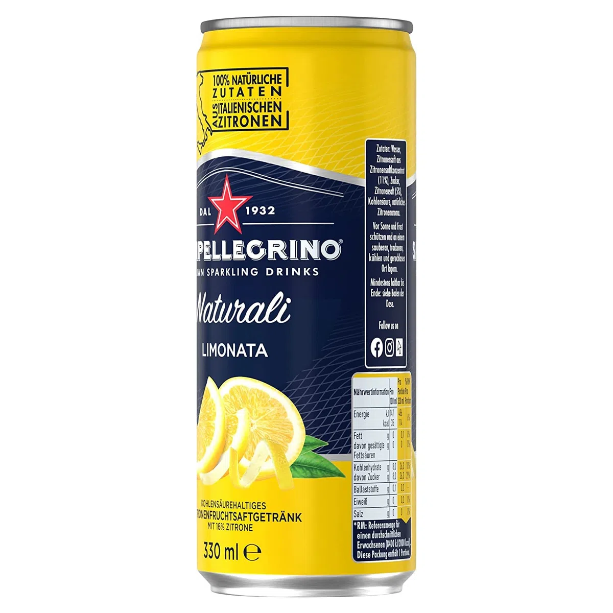 SANPELLEGRINO CL.33 LIMONATA LATTINA - 24 unità