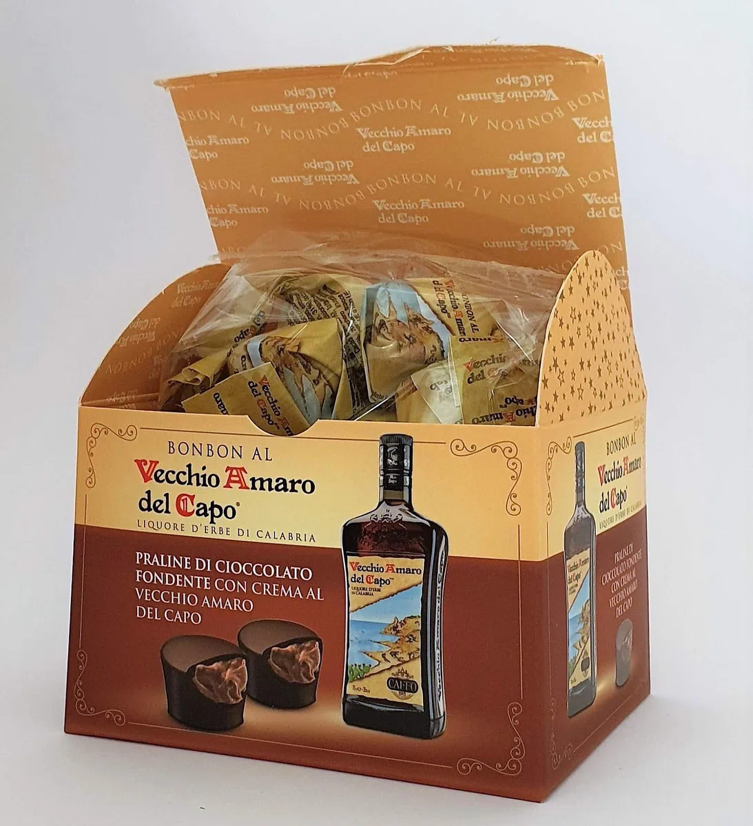 2 Conf. Praline Bon Bon Vecchio Amaro del Capo - Bauletto singolo 250G
