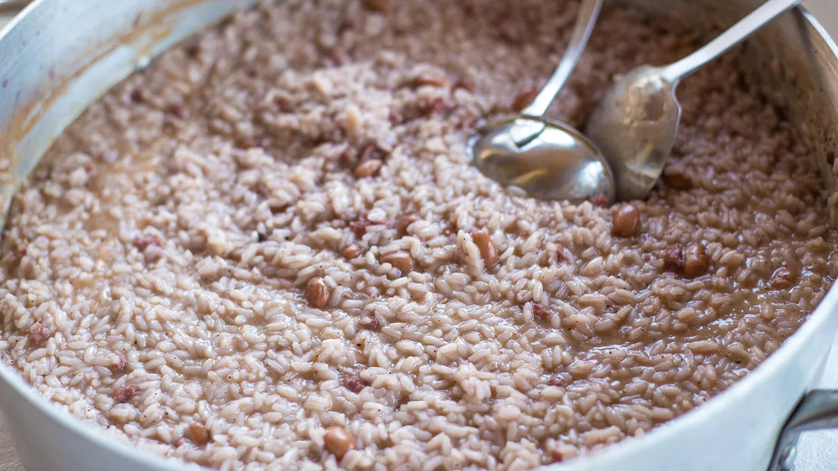 Confezione regalo Kit Risotto Panissa - Riso Carnaroli coi fagioli e il Salam dla Duja. Prodotto italiano 100%.