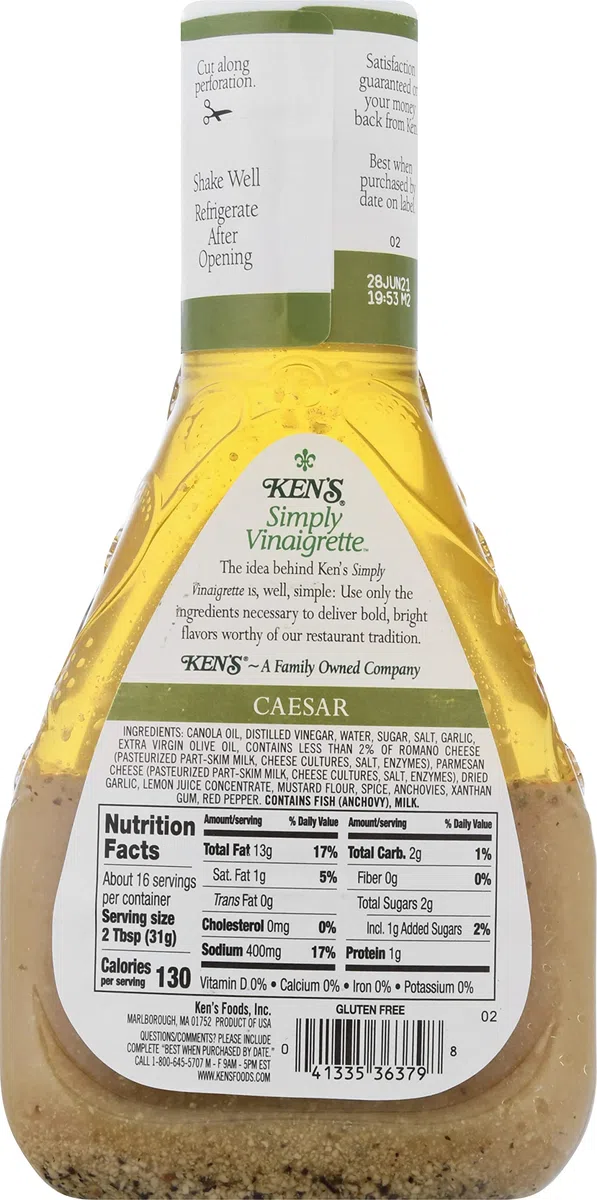 Ken's Simply CAESAR Vinaigrette 473 ml (confezione da 2)